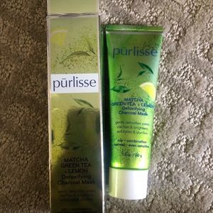 Purlisse Matcha green tea and lemon detoxifying charcoal mask 50g